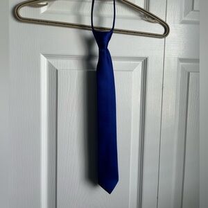 Royal Blue Zipper Tie